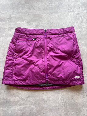 Skhoop Down Mini Skirt, Large, Berry